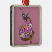 Frühjahrskorb Silbernes Ornament (Rechts)