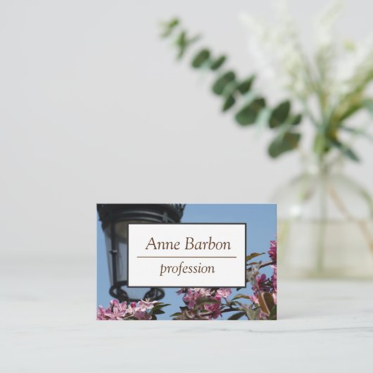 Frühjahrskorb Visitenkarte (Stehend Vorderseite)