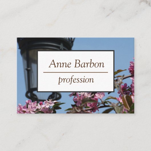 Frühjahrskorb Visitenkarte (Vorderseite)