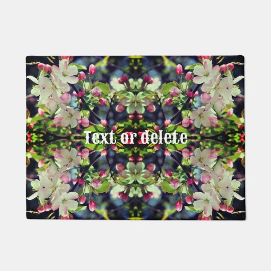 Frühjahrskrabapfel blüht Personalisiert Fußmatte (Vorderseite)