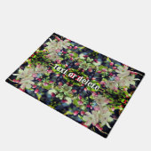 Frühjahrskrabapfel blüht Personalisiert Fußmatte (Schrägansicht)