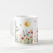 Frühjahrskrabbit - Maßgeschneiderte Kid-Tasse Kaffeetasse (Vorderseite Links)
