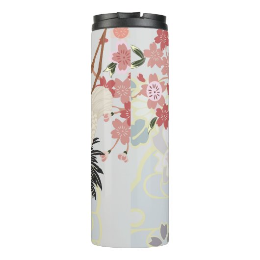 Frühjahrskrane Thermosbecher (Rückseite)