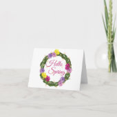 Frühjahrskranz Karte (Vorderseite)