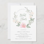 Frühjahrskreit| Aquarellfarbenes Brautparty Einladung (Vorderseite)