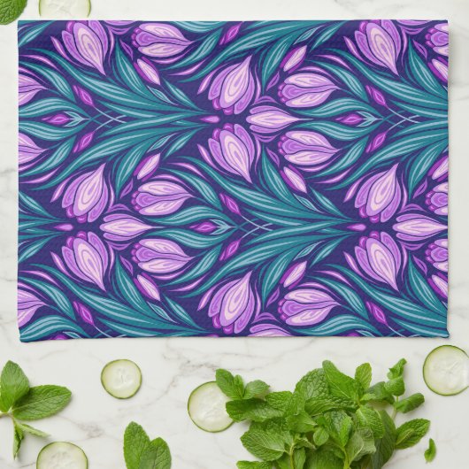 Frühjahrskreuzze Geschirrtuch (Gefaltet)