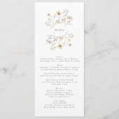 Frühjahrskrieg-Wildblume Menükarte (Vorderseite)