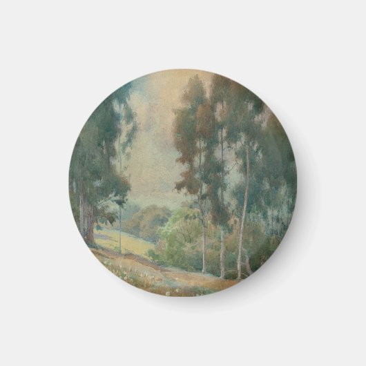 Frühjahrslandschaft (1911) Serene Wasserfarbenland Magnet (Vorne)