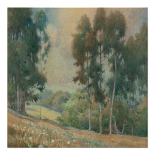 Frühjahrslandschaft (1911) Serene Wasserfarbenland Poster