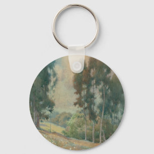 Frühjahrslandschaft (1911) Serene Wasserfarbenland Schlüsselanhänger