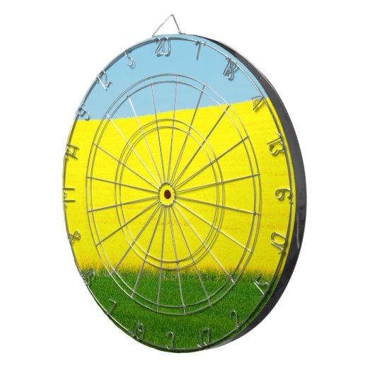Frühjahrslandschaft Dartscheibe (Vorderseite rechts)
