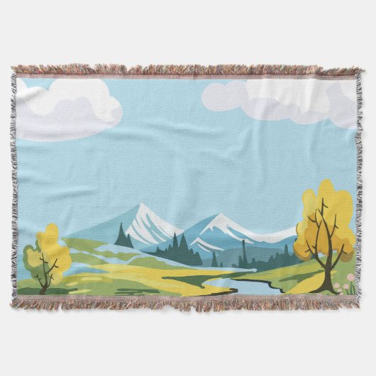 Frühjahrslandschaft Decke (Vorderseite)