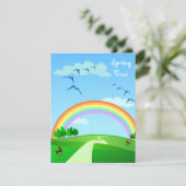 Frühjahrslandschaft, Einladung (Stehend Vorderseite)