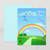 Frühjahrslandschaft, Einladung (Vorne/Hinten)