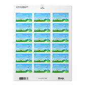 Frühjahrslandschaft, Etiketten Adressaufkleber (Vorne)