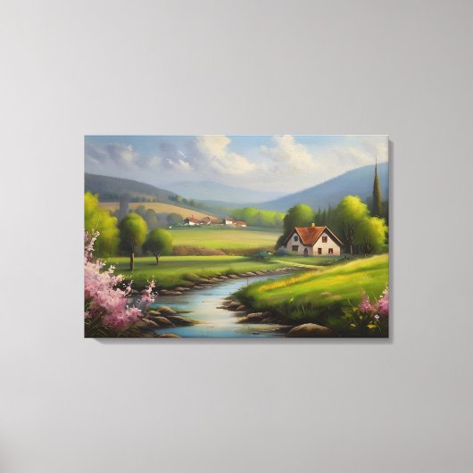 Frühjahrslandschaft Leinwanddruck (Vorderseite)
