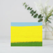 Frühjahrslandschaft Postkarte (Stehend Vorderseite)