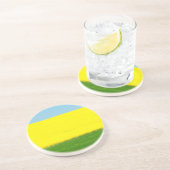 Frühjahrslandschaft Sandstein Untersetzer (Seite)