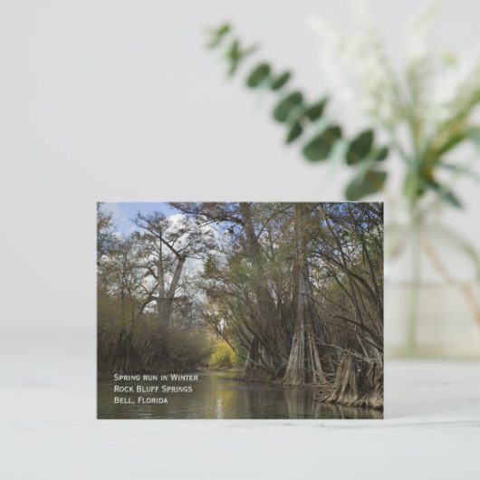 Frühjahrslauf im Winter Postkarte (Stehend Vorderseite)