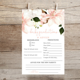 Frühjahrslilie Rosa Baby-Vorhersagekarte