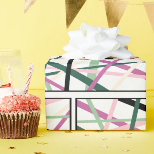 Frühjahrslinien Geschenkpapier (Geburtstagsparty)