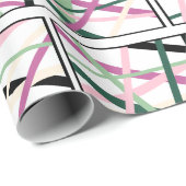 Frühjahrslinien Geschenkpapier (Rolleneckpunkt)
