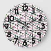 Frühjahrslinien Große Wanduhr (Vorderseite)