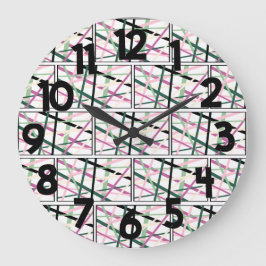 Frühjahrslinien Große Wanduhr