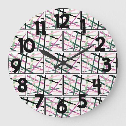 Frühjahrslinien Große Wanduhr (Vorderseite)