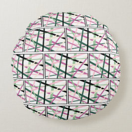 Frühjahrslinien Rundes Kissen