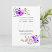 Frühjahrsliste mit Blumenmuster Ankündigung (Stehend Vorderseite)