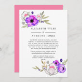 Frühjahrsliste mit Blumenmuster Ankündigung (Vorne/Hinten)