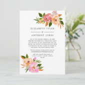 Frühjahrsliste mit Blumenmuster Ankündigung (Stehend Vorderseite)