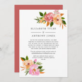 Frühjahrsliste mit Blumenmuster Ankündigung (Vorne/Hinten)