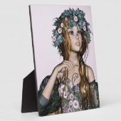 Frühjahrsmädchen Fotoplatte (Seite)