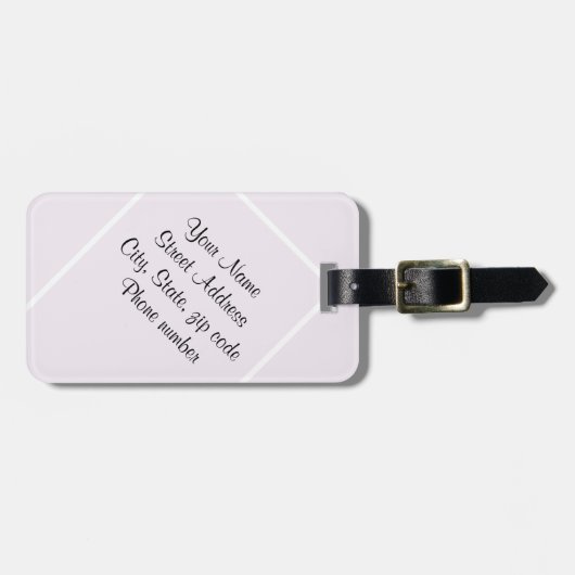 Frühjahrsmädchen Gepäckanhänger (Vorderseite horizontal)