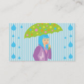 Frühjahrsmädchen Visitenkarte (Rückseite)