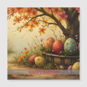 Frühjahrsmagie mit Ostereier-Splendor Magnetkarte