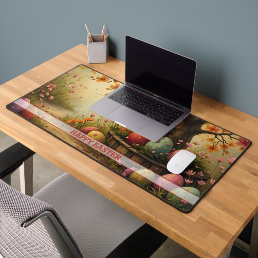 Frühjahrsmagie mit Ostereier-Splendor Schreibtischunterlage (Büro 2)