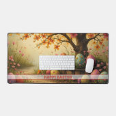 Frühjahrsmagie mit Ostereier-Splendor Schreibtischunterlage (Tastatur & Maus)