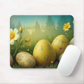 Frühjahrsmagie mit Ostereiern in einem Meer von Bl Mousepad (Mit Mouse)
