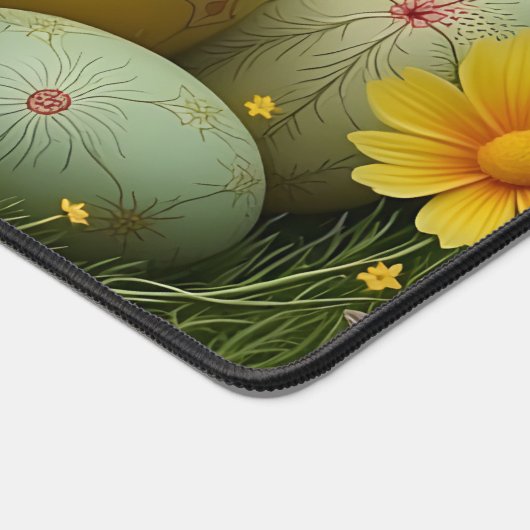 Frühjahrsmagie mit Ostereiern in einem Meer von Bl Schreibtischunterlage (Ecke)