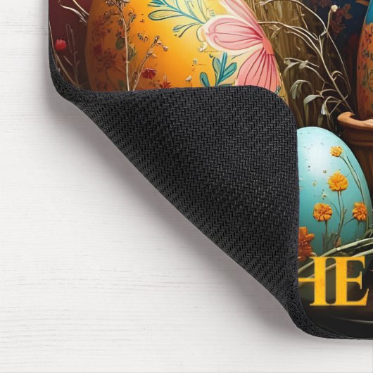 Frühjahrsmagie mit Ostereiern Mousepad (Ecke)