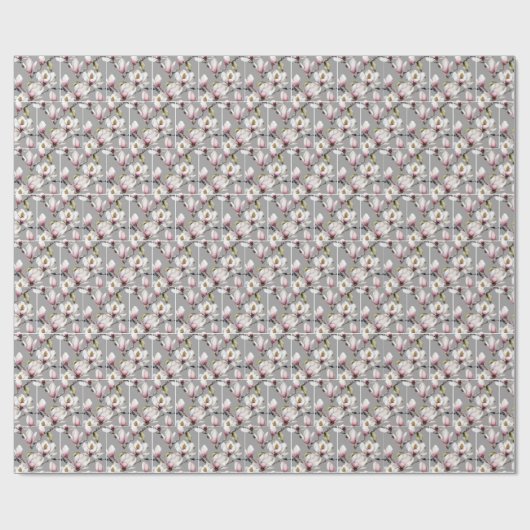Frühjahrsmagnolia blüht geschenkpapier (Flach)
