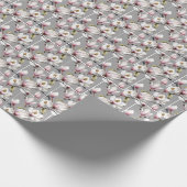 Frühjahrsmagnolia blüht geschenkpapier (Ecke)