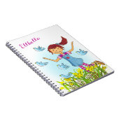 Frühjahrsmännchen, die Vögel jagen und Notizbuch b Notizblock (Rechte Seite)