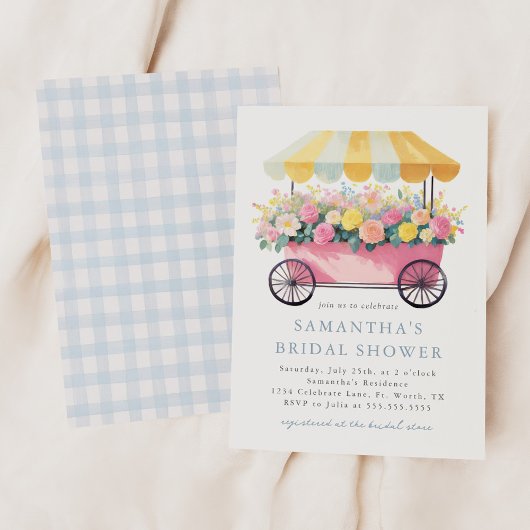 Frühjahrsmarkt-Brautparty der Blume Einladung