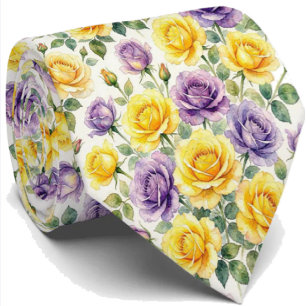 Frühjahrsmode   Blumenkrawatte für Hochzeiten und  Krawatte