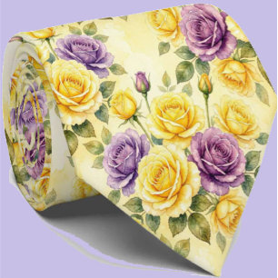 Frühjahrsmode   Blumenkrawatte für Hochzeiten und  Krawatte