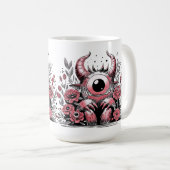 Frühjahrsmonster der Blume Kaffeetasse (VorderseiteRechts)
